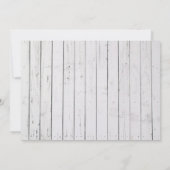 ウッドフレーム素朴ヒトデビーチ誕生日パーティー 招待状 (裏面)