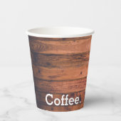 ウッドフロアコーヒー紙カップ 紙コップ (正面)