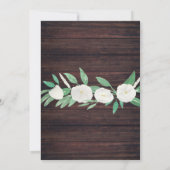 ウッドフローラバプティスマグリーン《キリスト教》洗礼式や命名式フラワーホワイト 招待状 (裏面)