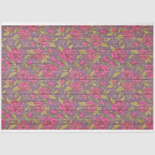 ウッドフローラモダン人気があるティッシュペーパー 薄葉紙 (正面)