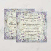 ウッドフローラ結婚式招待状 招待状 (正面/裏面)