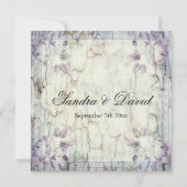 ウッドフローラ結婚式招待状 招待状 (裏面)