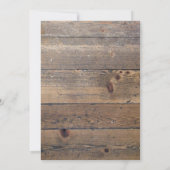 ウッドブラウンモダン書道卒業式パーティー 招待状 (裏面)