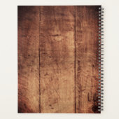 ウッドブラウン金ゴールドツール自宅修理事業2025 プランナー手帳 (裏面)