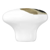 ウッドブラックnホワイトファームハウス素朴カントリーキッチン セラミックノブ (側面)