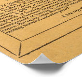 ウッドブリッジの地理学の基礎となる学校の地図 ポスター (角)