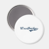 ウッドブリッジコネチカットクラシックデザイン マグネット (正面/裏面)