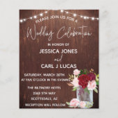 ウッドブルゴーニュ赤面ピンクローズメイソンジャールライツインベンション チラシ (正面)