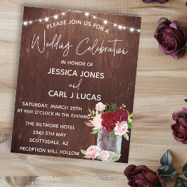 ウッドブルゴーニュ赤面ピンクローズメイソンジャールライツインベンション チラシ