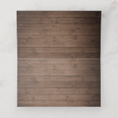 ウッドブルー素朴アジサイのストリングライツライツメイソンジャー プレイスカード (内部開封)