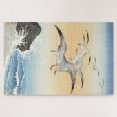 ウッドブ日本のロックアートプリントシーグルズオンザシー ジグソーパズル (横)