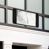 ウッドブ日本のロックプリント北斎波バナー 横断幕 (ビルの外側)