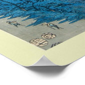 ウッドブ日本のロック ポスター (角)