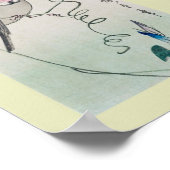 ウッドブ日本のロック ポスター (角)