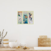 ウッドブ日本のロック ポスター (キッチン)