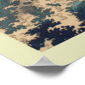 ウッドブ日本のロック ポスター (角)