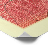 ウッドブ日本のロック ポスター (角)