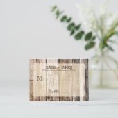 ウッドプランクス素朴カントリーウェディング座席表 プレイスカード (スタンド正面)