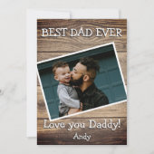 ウッドプ素朴ランクス2フォト最高のパパ シーズンカード (正面)