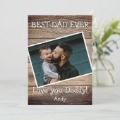 ウッドプ素朴ランクス2フォト最高のパパ シーズンカード (スタンド正面)