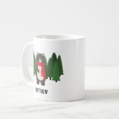 ウッドベア コーヒーマグカップ (正面左)