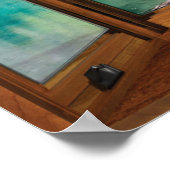 ウッドベイ窓の幻想 – 湖の沈静 ポスター (角)