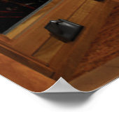 ウッドベイ窓イリュージョン – カントリー飛んでいるバード ポスター (角)