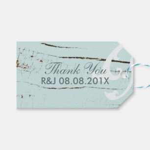 ウッドベエレガントシーシェルビーチ結婚式の恩恵 ギフトタグ