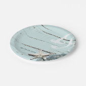 ウッドベエレガントシーシェルビーチ結婚式の恩恵 ペーパープレート (アングル)