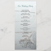 ウッドベエレガントシーシェルビーチ結婚式プログラム プログラム (裏面)