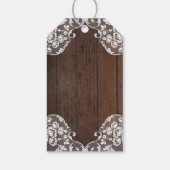 ウッドベビー素朴ズブレスメイソンジャールバ結婚ンズ ギフトタグ (裏面)