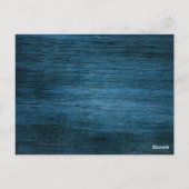 ウッドベリ素朴ークリスマス結婚式招待状 ポストカード (裏面)