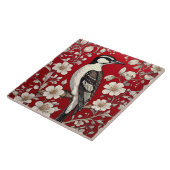 ウッドペッエレガントカーフローラウィリアム・モリスインスパイア タイル (側面)