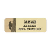 ウッドペッカーとサグアーロサボスセピアサウスウェスト ラベル (正面)