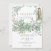 ウッドペッカーの葉の水の色の招待状、ウッドラン 招待状 (正面)