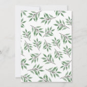 ウッドペッカーの葉の水の色の招待状、ウッドラン 招待状 (裏面)