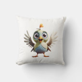 ウッドペッカーキュートベビーバード装飾用クッション クッション (正面)