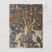 ウッドペッカータペストリー繊維ウィリアム・モリス ポストカード (正面)