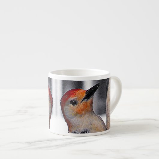 ウッドペッカーポートレート エスプレッソカップ (正面右)