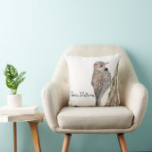 ウッドペッカー水彩装飾用クッション クッション (椅子)