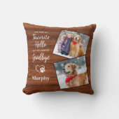 ウッドペットロス素朴記念ペットドッグメモリアル クッション (正面)