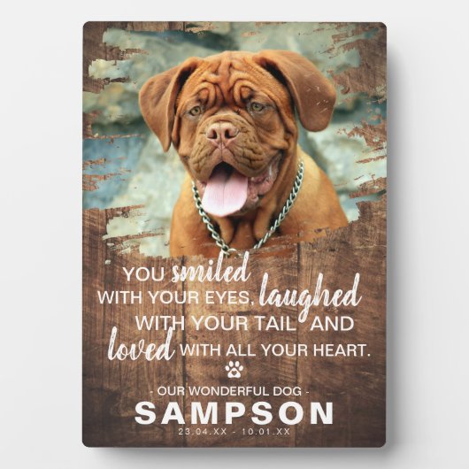 ウッドペ動揺して素朴ット記念フォトキープサケ フォトプラーク (正面)