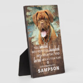 ウッドペ動揺して素朴ット記念フォトキープサケ フォトプラーク (側面)