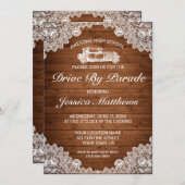 ウッドホイ素朴トレース卒業ドライブバイパレード 招待状 (正面/裏面)