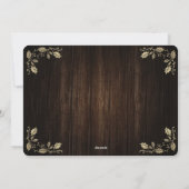 ウッドホリ素朴メリークリスマスハッピーニューイヤー シーズンカード (裏面)