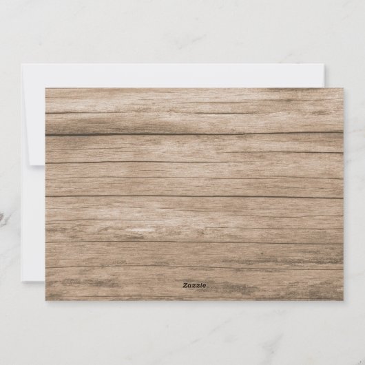 ウッドホリ素朴ーのベリーメリークリスマスフォトカード シーズンカード (裏面)