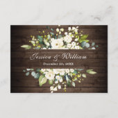 ウッドホワイトローズフローラ結婚ランタン詳細 エンクロージャーカード (裏面)