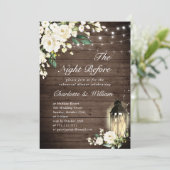 ウッドホワイトローズ&ランタンリハーサルディナー 招待状 (スタンド正面)