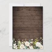 ウッドホワイトローズ&ランタンリハーサルディナー 招待状 (裏面)