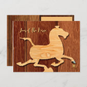 ウッドホース中国のニューイヤー誕生日ポストC シーズンポストカード (正面/裏面)